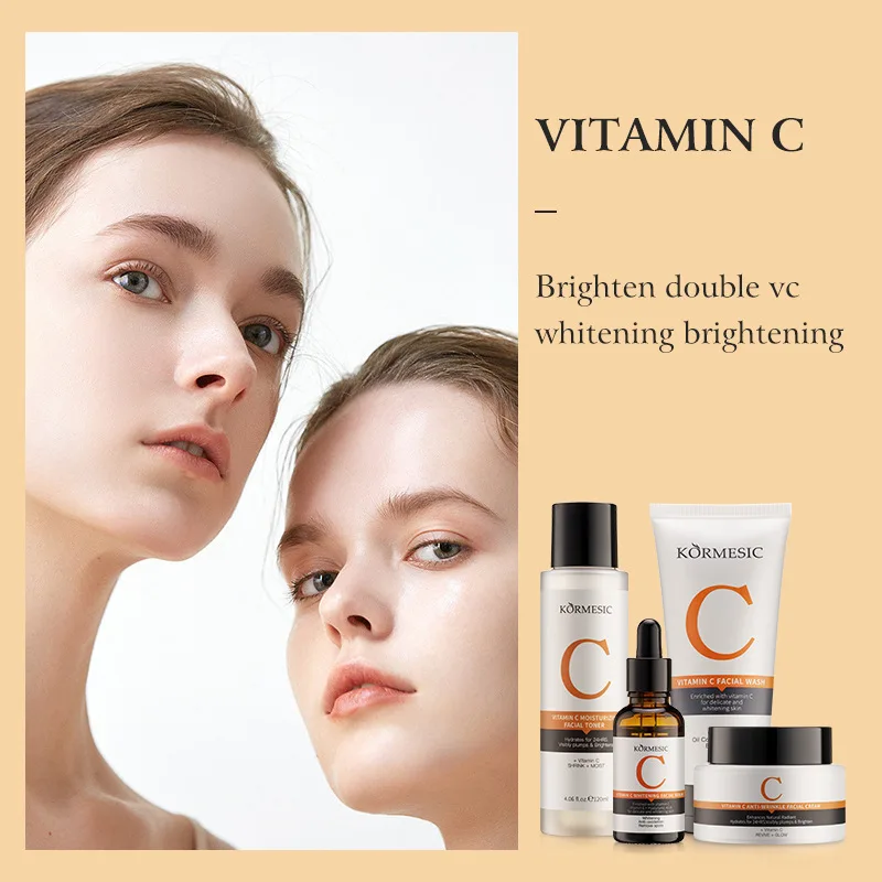 Витамин C уход за кожей Увлажняющая сыворотка VC увлажняющий крем Очищающий тоник