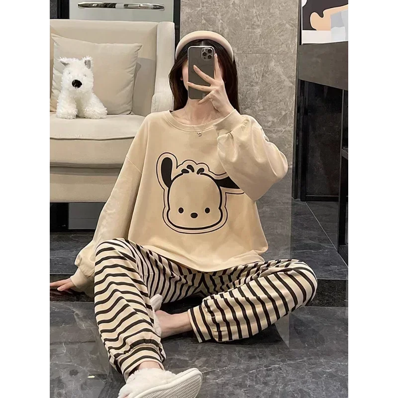 Новые пижамы для собак Sanrio Pacha осенние хлопковые брюки с длинными рукавами