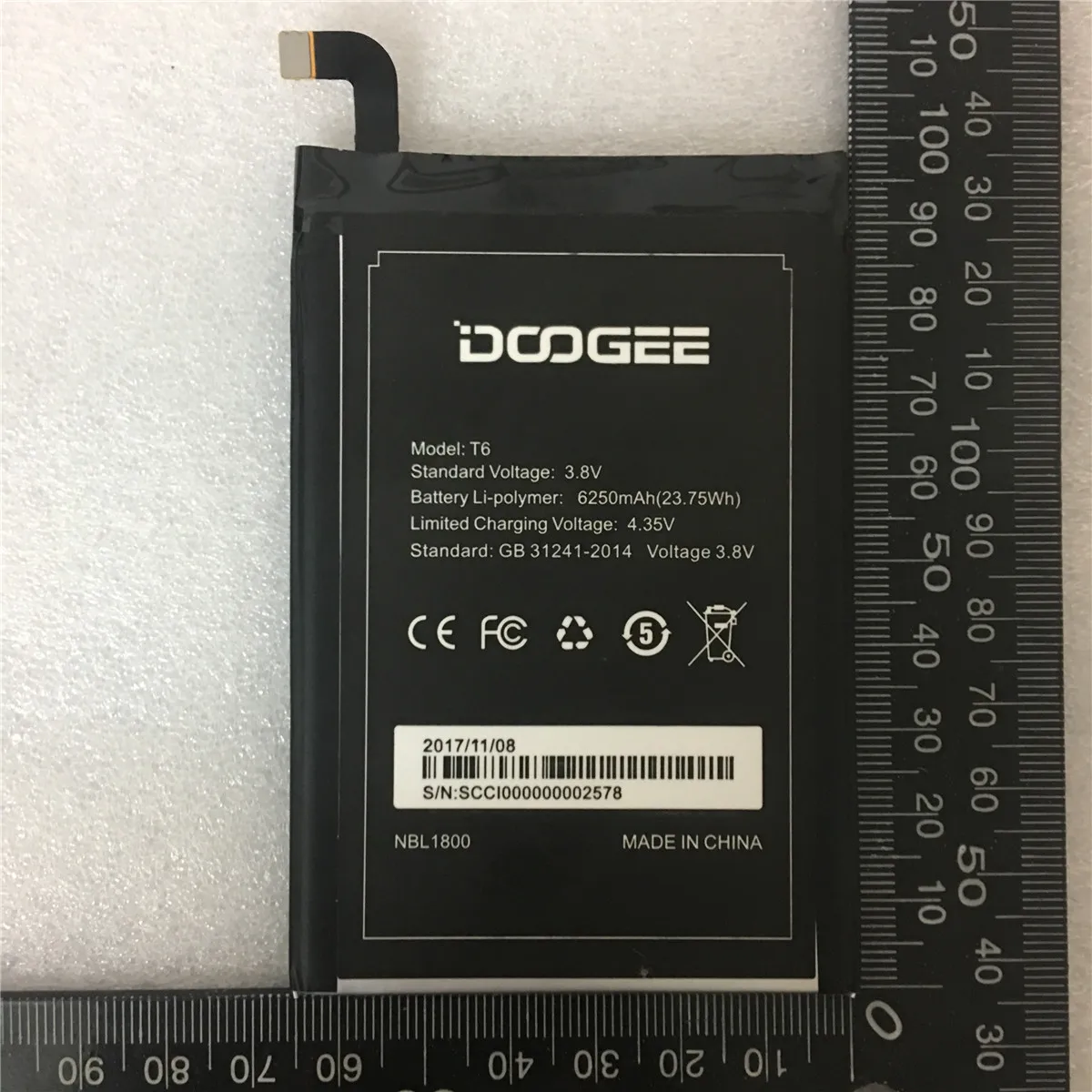 Аккумулятор большой емкости на 6250 мА · ч для ulefone power Oukitel K6000 / Pro модели HT6 и батареи