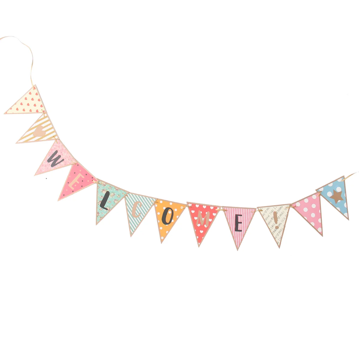 

Birthday Bunting Banner Wedding Triangle Garland Pennant Hanging Decoration Party Favors Flag Flags Paper Cartoon Banquet