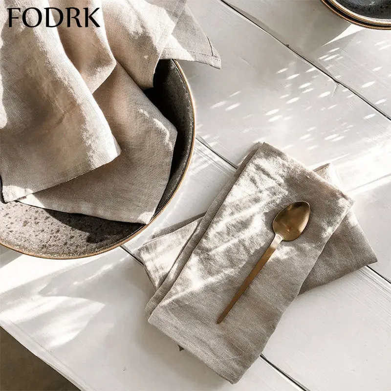

5pcs Wedding Decoration Serving Cloth Decoupage Napkin Linen Table Cloth and Room Runner Kitchen Towel Gauze Mat Cotton Design