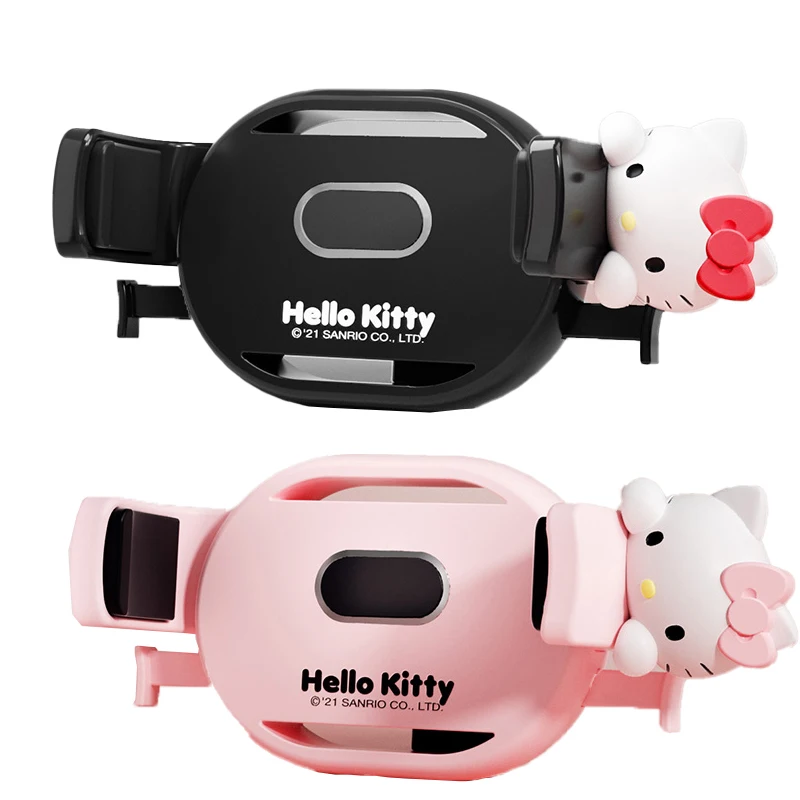 

Kawaii Hello Kitty подлинный авторизационный держатель мультяшный милый воздуховод Женская Мобильная Навигация фиксированная поддержка в автомоб...