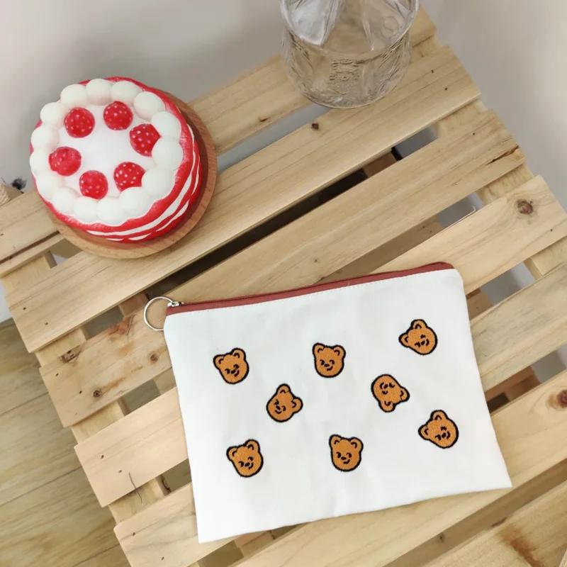 

Bag for Women Fruit Printing Canvas Bag Beauty Women Travel Toiletry Pouch Pencil PurseDay Clutches Mainland China
