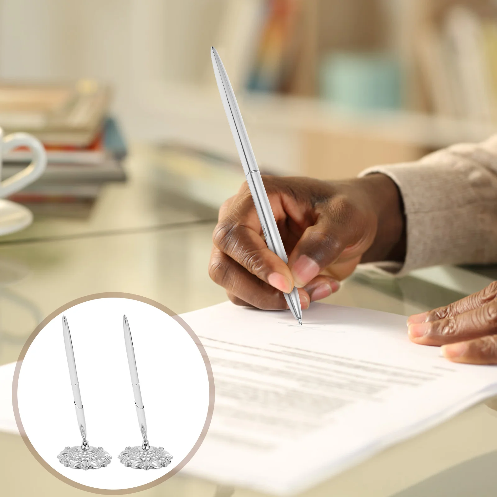 2 шт. ручка для подписи золотой офисный декор декоративная шариковая письма