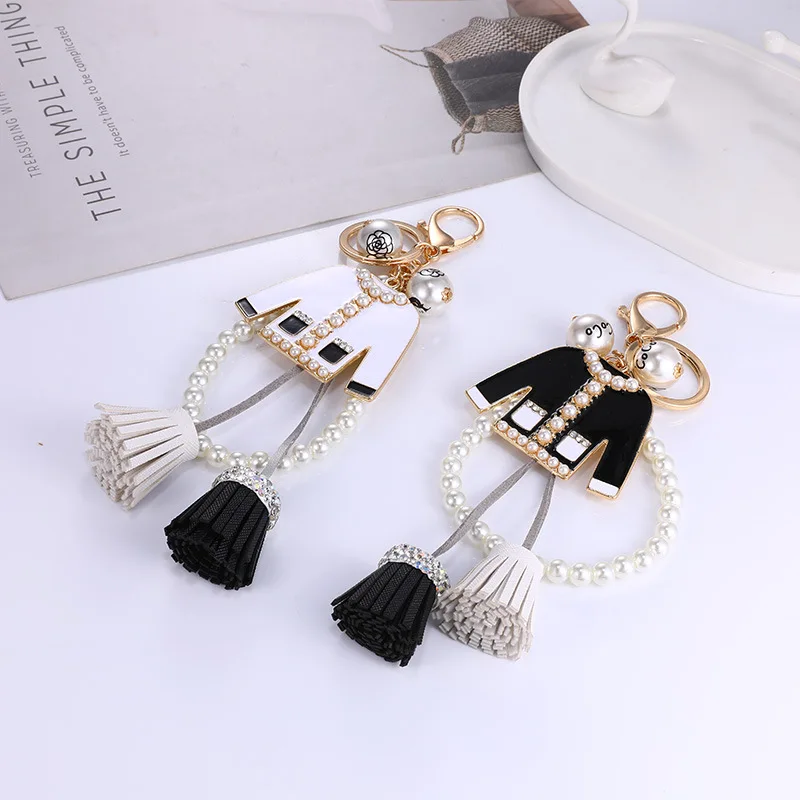 Модный жемчужный брелок-кисточка в Корейском стиле изысканный женский аксессуар