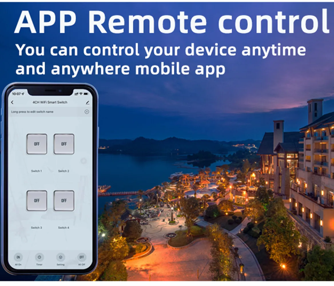 Tuya Smart 4 канала WiFi RF мгновенное реле само-замок переключатель модуль DIY контроллер