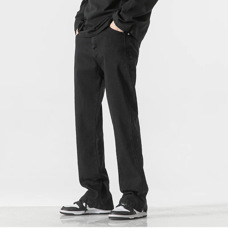 Men‘’s Jeans Y2K Vintage Wash Jeans Men Straight Wide Leg Jeans Homme Streetwear Korea Fashion Highstreet Denim Pants for Men