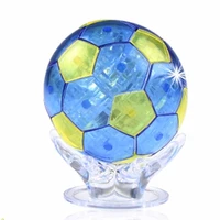 diy 3d jigsaw crystal puzzle soccer ball football building set educational toy for kids by x toys games puzzle box for adults