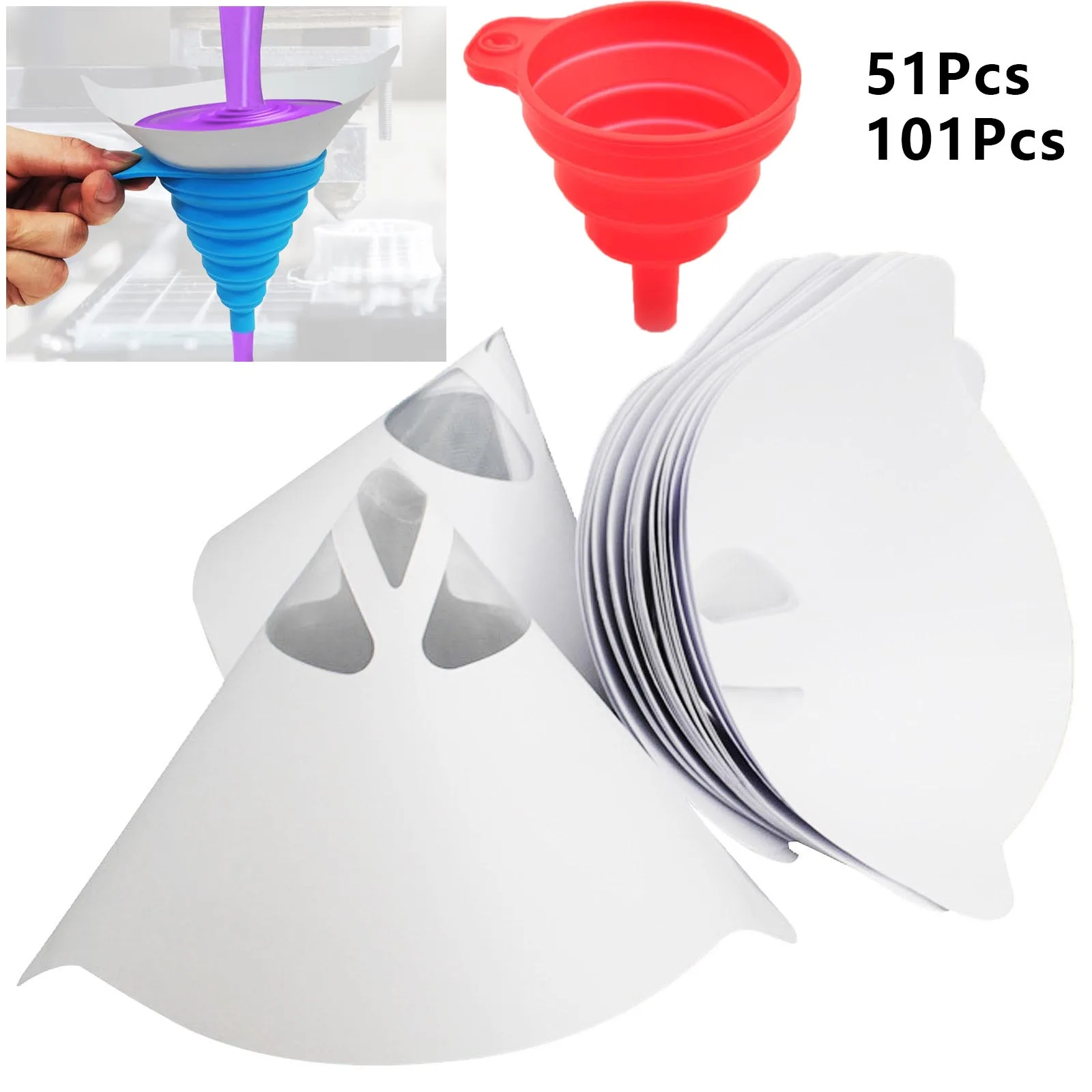 

Спрей для краски автомобиля, фильтр для освежения, одноразовый фильтр для краски в виде воронки, конический нейлоновый микрон, универсальны...