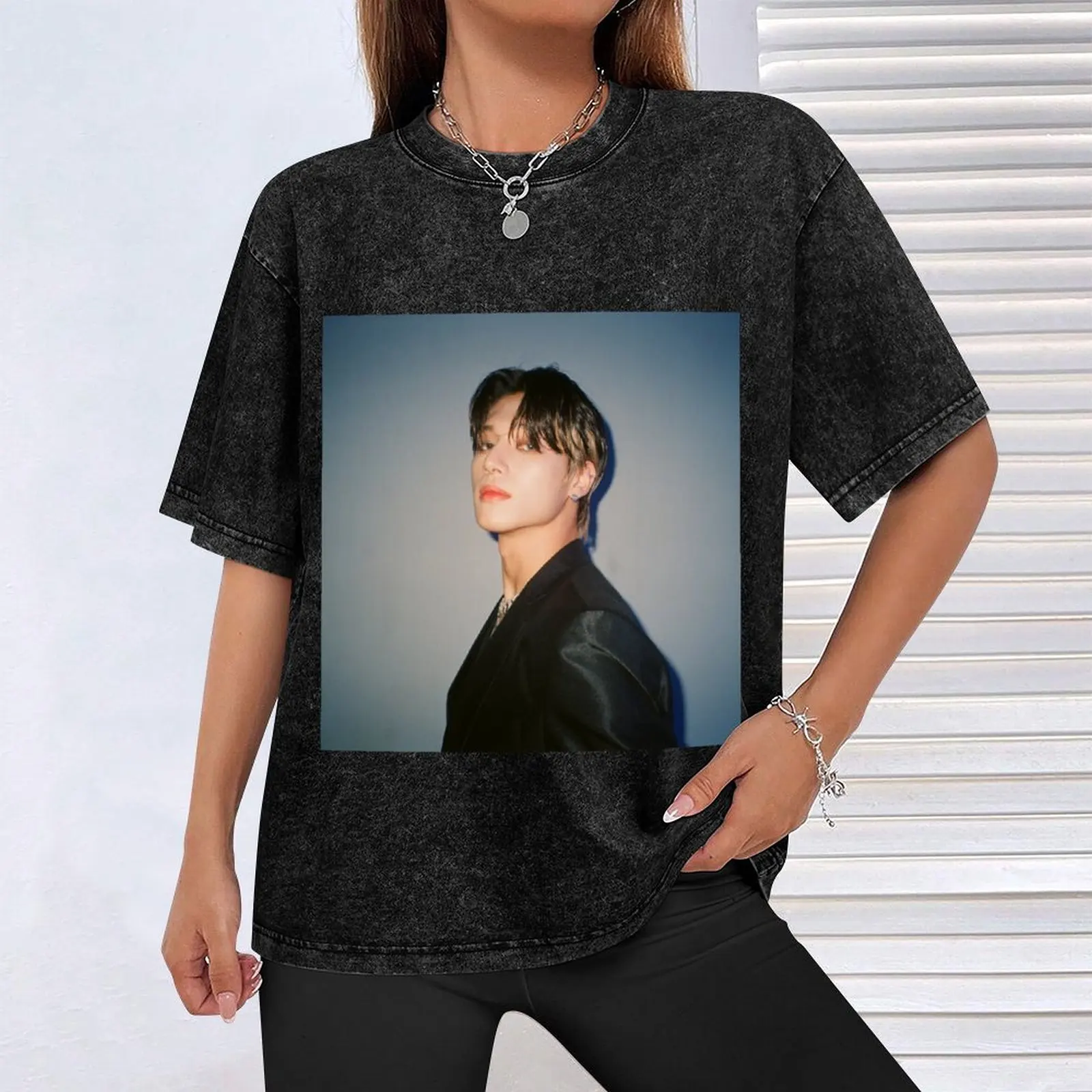 Футболка ATEEZ Wooyoung бутик одежды на день Святого Валентина модные рубашки рубашка