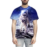 2021 fashionable mens 3d printed t shirt xingkang astronaut pattern casual oversized t shirt casual harajuku short sleeve