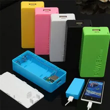 Caja de almacenamiento de batería 18650, Banco de energía móvil artesanal, 5600mAh, 2 ranuras, accesorios de carga portátiles para iPhone, para la serie Samsung