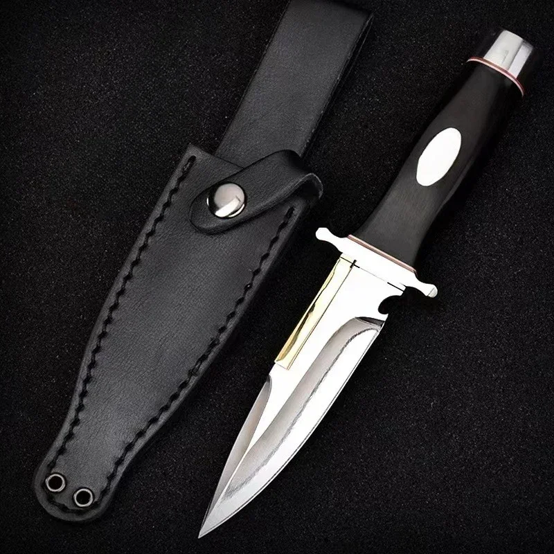 

High Hardness Portable Wilderness Survival Knife Multifunctional Outdoor Fishing and Self-defense Integrated Knife Kitchen Tool