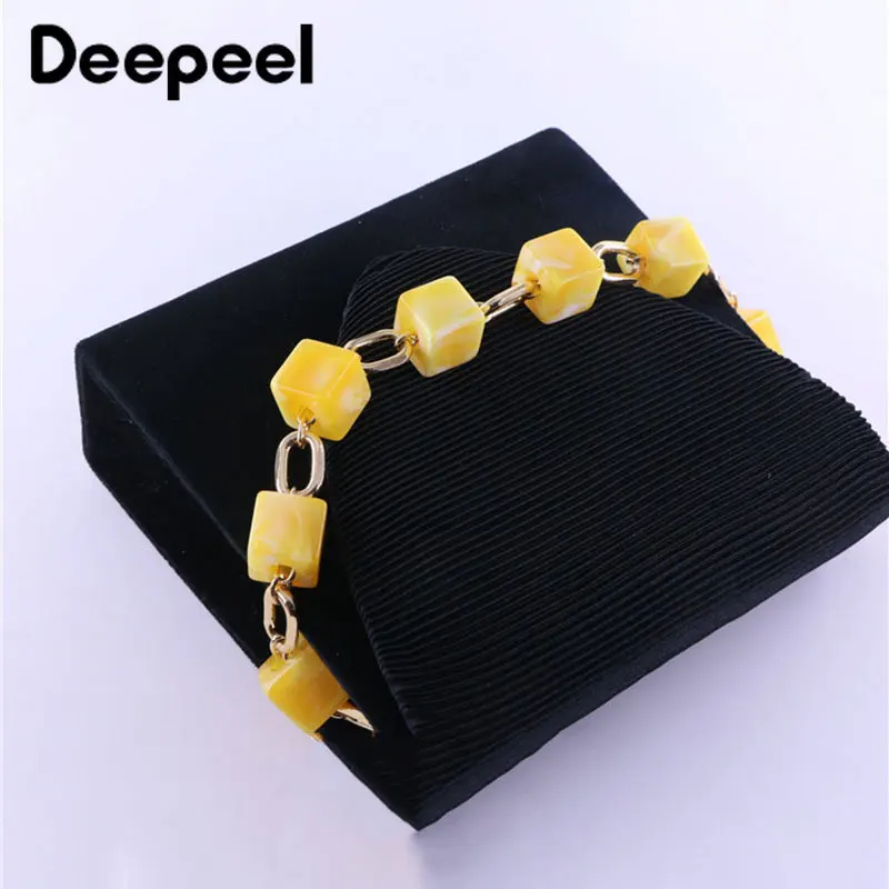Deepeel 42cm Acrylic Bag Chain Handbags Replacement Handle Straps for Woman's DIY Single Shoulder Underarm Bags Part Accessories