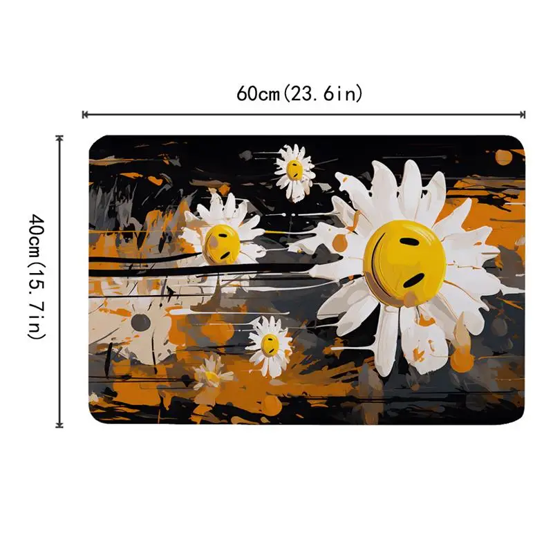 60x40 см Подсолнухи искусственный ковер с принтом украшение для ванной туалета