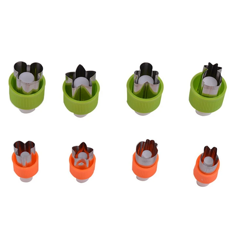 

Mini Cookie Cutters Vegetable Fruit Cutters Animal Shape Vegetable Cutter Biscuit Cutter+Push-Pull Design