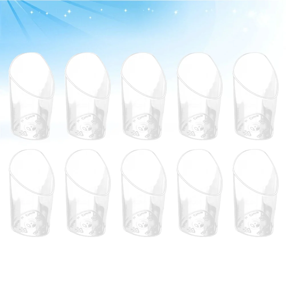 

Cup Dessert Cups Mini Ice Cream Disposableappetizer Slanted Parfait Cylinder Clear Cake Portion Tub Bowls Open Cut Yogurt Jelly