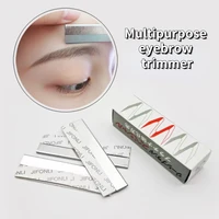 100pcsbox stainless steel hairdressing knife eyebrow trimmer shave eyebrow sharp tattoo eyebrow trimmer stripper makeup tools