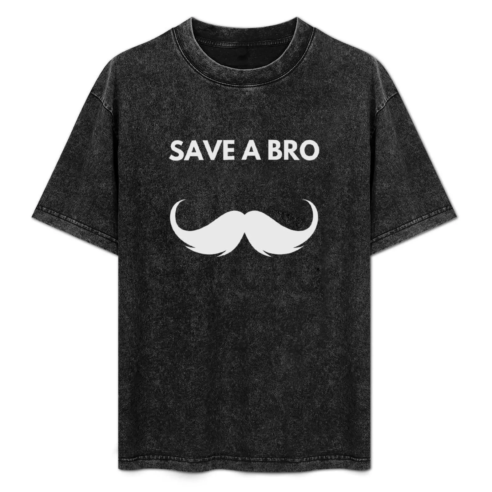 Мужская футболка MOvember Inspired Save a Bro Moustache 1 хлопковая