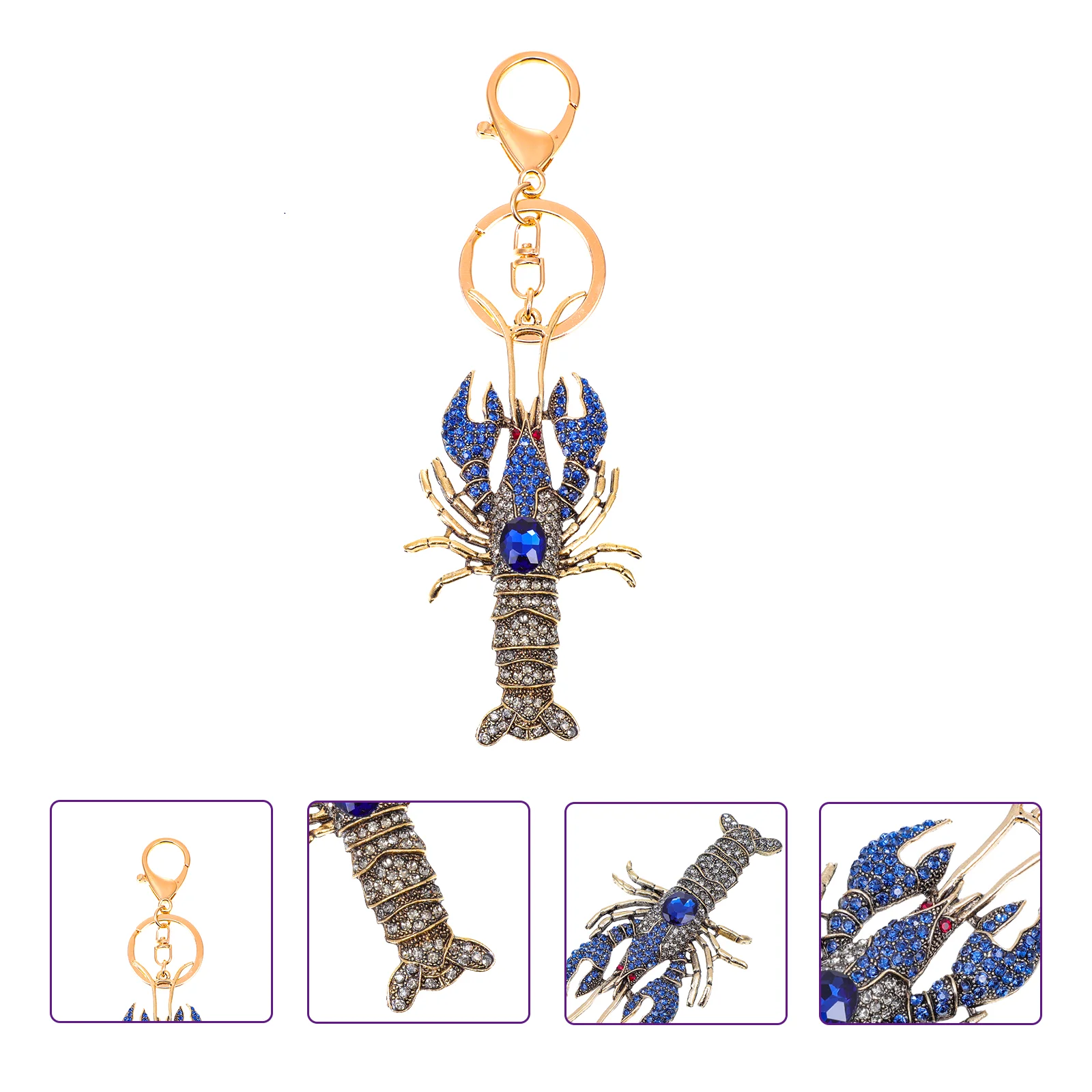 

Lobster Shape Key Chain Stylish Shapes Key Chain Creative Lobster Key Chain