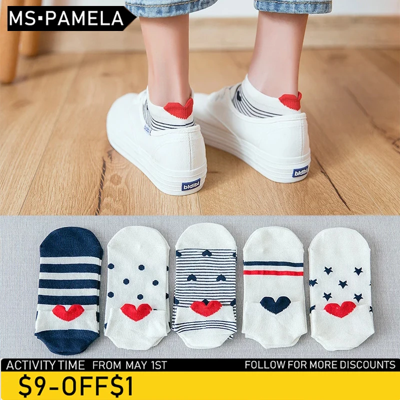 

5 пар/партия, женские хлопковые носки