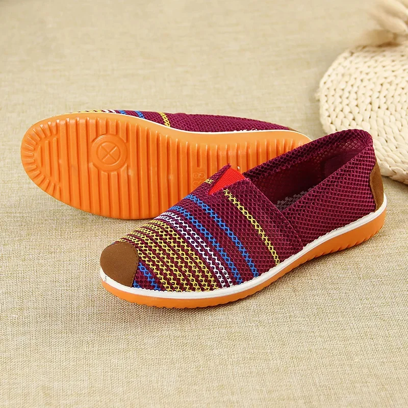 

Sapatos Femininas Women Classic Anti Skid Stripe High Quality Comfort Flat Loafers Lady Fashion Sweet Spring Summer Shoes G1212