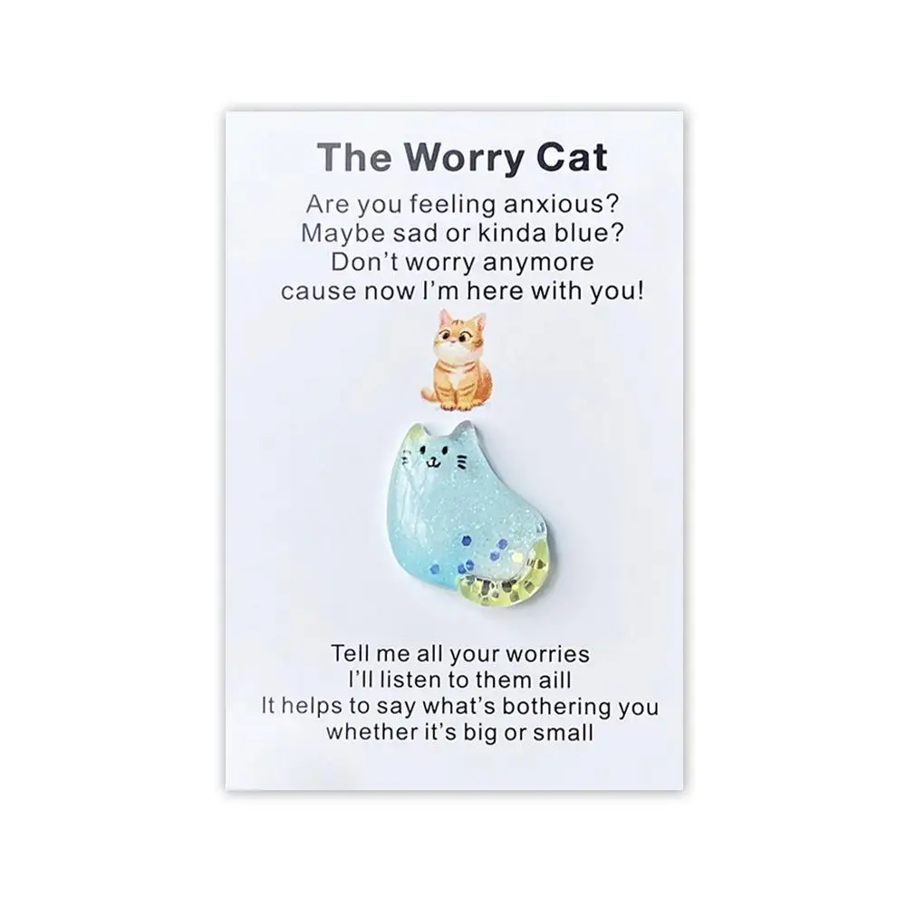1Pc Pocket Greeting Cards Cute Cat Hug Inspirational Relationship Encouragement Keepsake And Card Exc B1S5