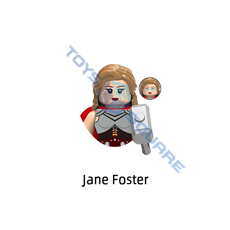 Конструктор игрушечный Капитан Америка Пегги Картер Тор Джейн Фостер Моника