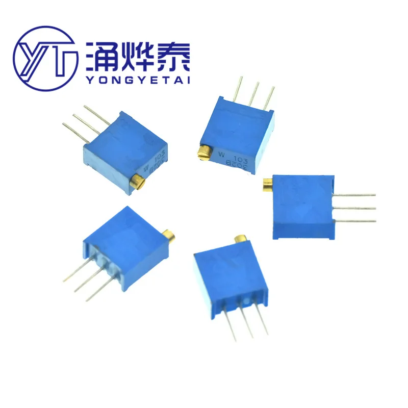 

YYT 10PCS 3296W 3296 50 100 200 500ohm 1K 2K 5K 10K 20K 50K 100K 200K 500K 1M 103 100R 200R 500R Trimpot Trimmer Potentiometer