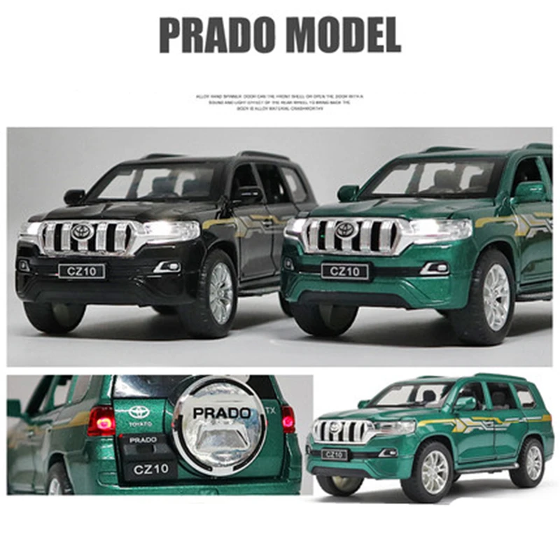 Модель автомобиля из сплава TOYOTA Prado 1:32 Литые металлические игрушки модель