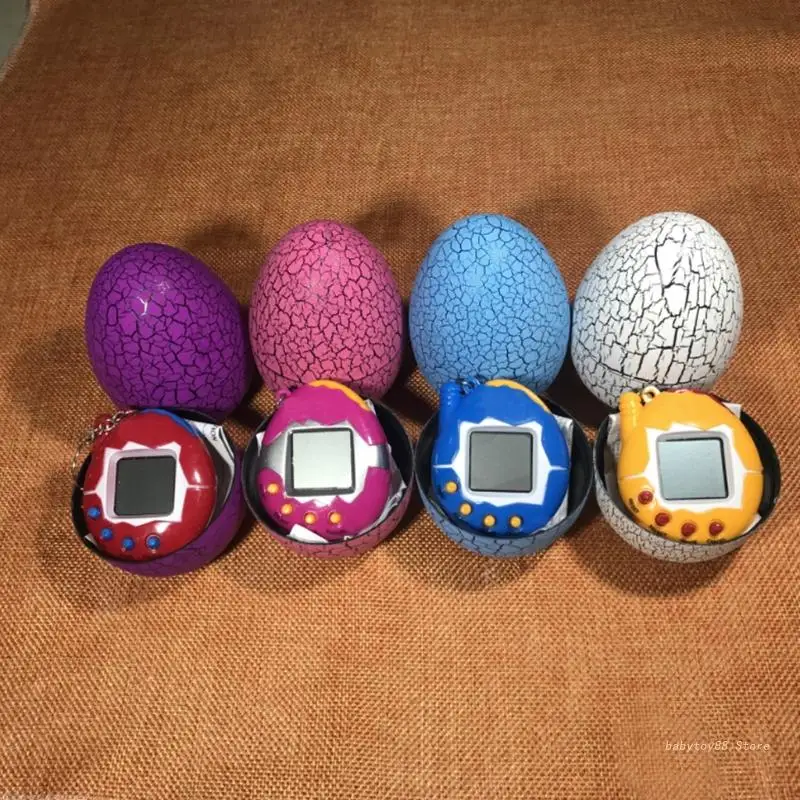 

Y4UD Cartoon Electronic Pet Mini Hand-hold Digital Virtual Game Machine Kids Toys Egg