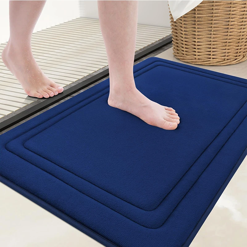 

Kitinjoy Super Absorbent Bath Mats Soft Memory Foam Carpet Non-slip Machine Wash Dry Kitchen Bathroom Rugs Tub Shower Floor Mats