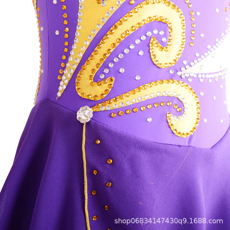 Индивидуальное детское платье для фигурного катания взрослых выступлений юбка