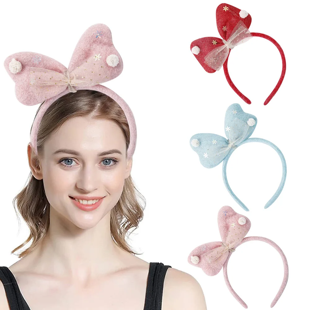 

Christmas Cosplay Props Bow Headband Party Decoration Photo Shoot Props Christmas Headband Hair Decoration Fancy Dress Party