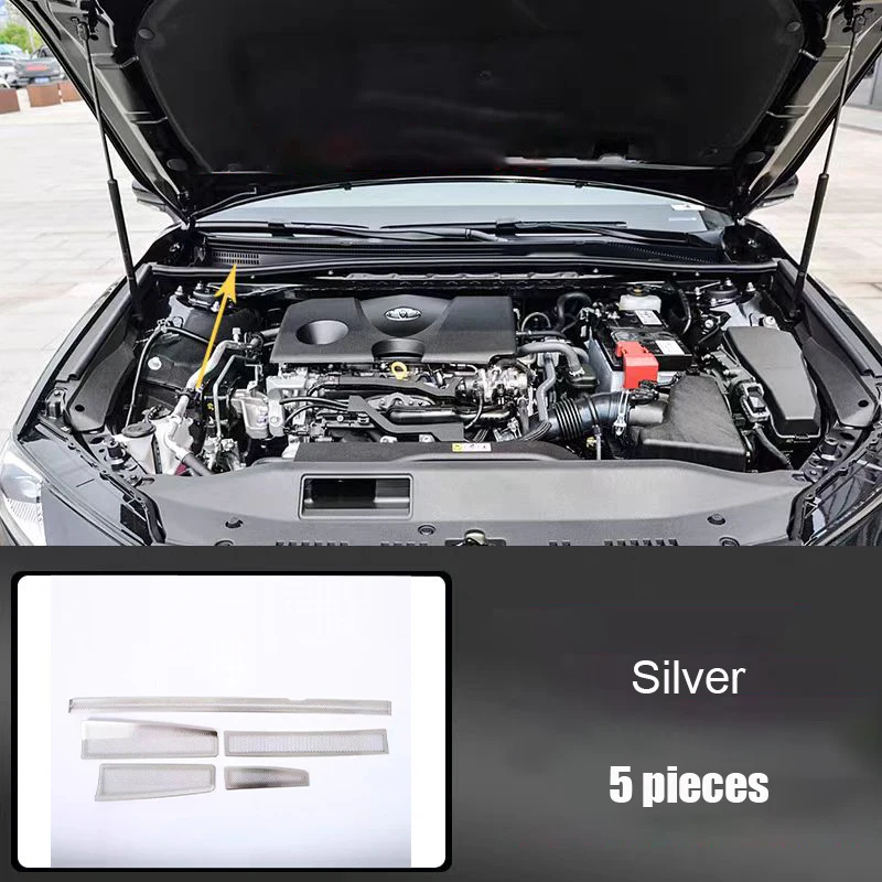 

Для Toyota Camry XV80 2024, внутренняя нержавеющая сталь, передний капот, пылезащитный чехол, защитный чехол отсека двигателя, экран от насекомых