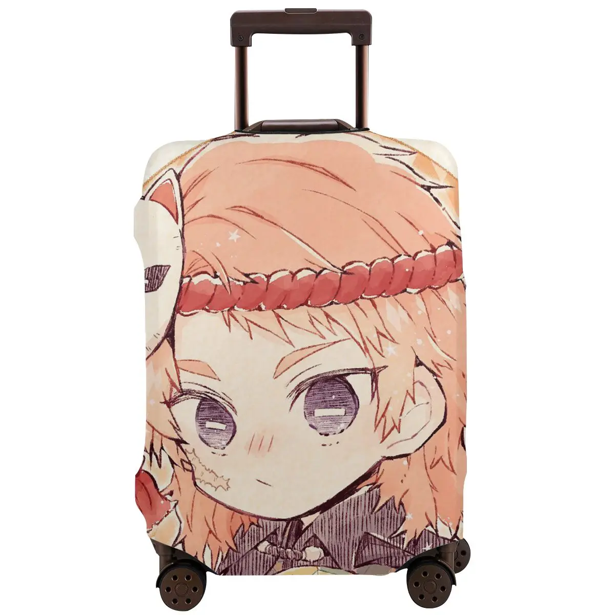 

Demon Slayer Kimetsu No Yaiba Travel Washable Luggage Protective Cover Luggage Protective Case Elastic Dust Cover Polyester