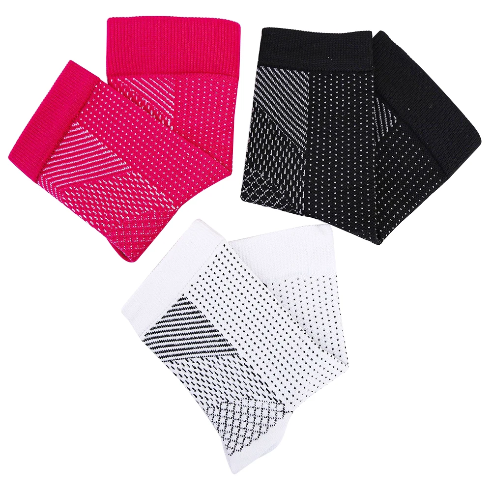 

1 Pair Nylon Compression Foot Sleeve Socks Breathable Sports Ankle Support for Running Cycling Comfort Socks