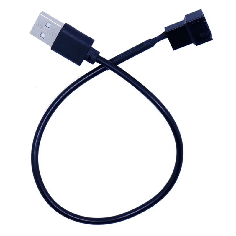 

3pin or 4pin Fan To Usb Adapter Cables 4 Pin Computer Pc Fan Power Cable Connector Adapter 5v 30cm Connect