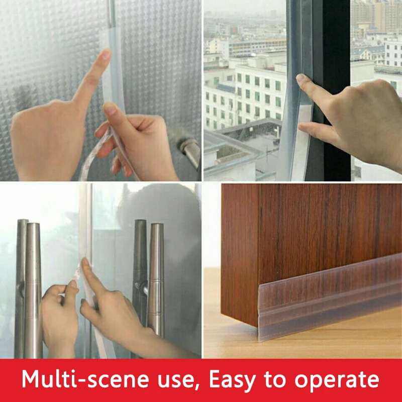 Силиконовая самоклеящаяся уплотнительная лента для нижней двери окна