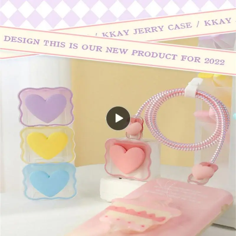 And Delicate Charger Data Cable Protection Sleeve Cartoon Design Is Cute And Charming Round And Thick Protective Effect