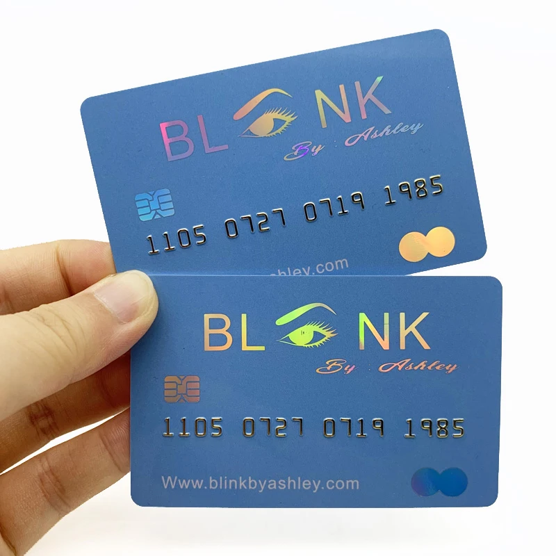 

custom design Free sample design custom holographic embossing number gold foil pink pvc plastic credit business cards VIP member