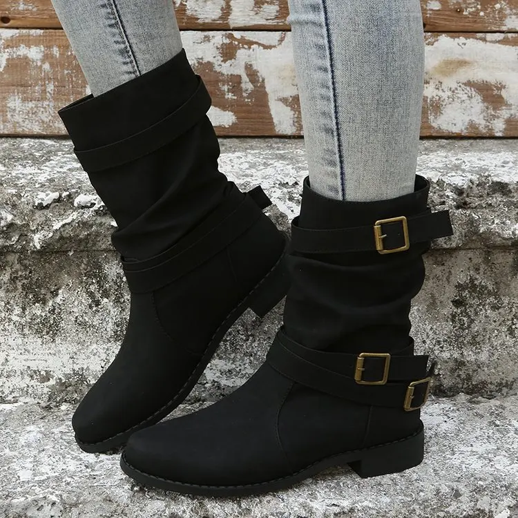 Women's Retro Ankle Boots Autumn / Winter 2023 New Fashion Large Size Retro Ankle Boots  Shoes for Women  Shoes for Women 43