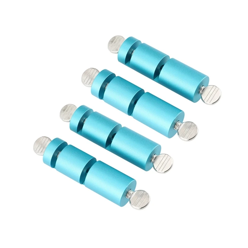 

4Pcs Tall Stair Gauges For Metal / Wood Fabrication Layout Framing Square Attachment Jigs (Blue)