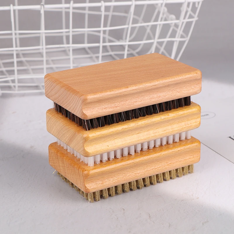 Деревянная ручка латунь/нейлон/кинь/кишачий волос лыжная щетка для вощения