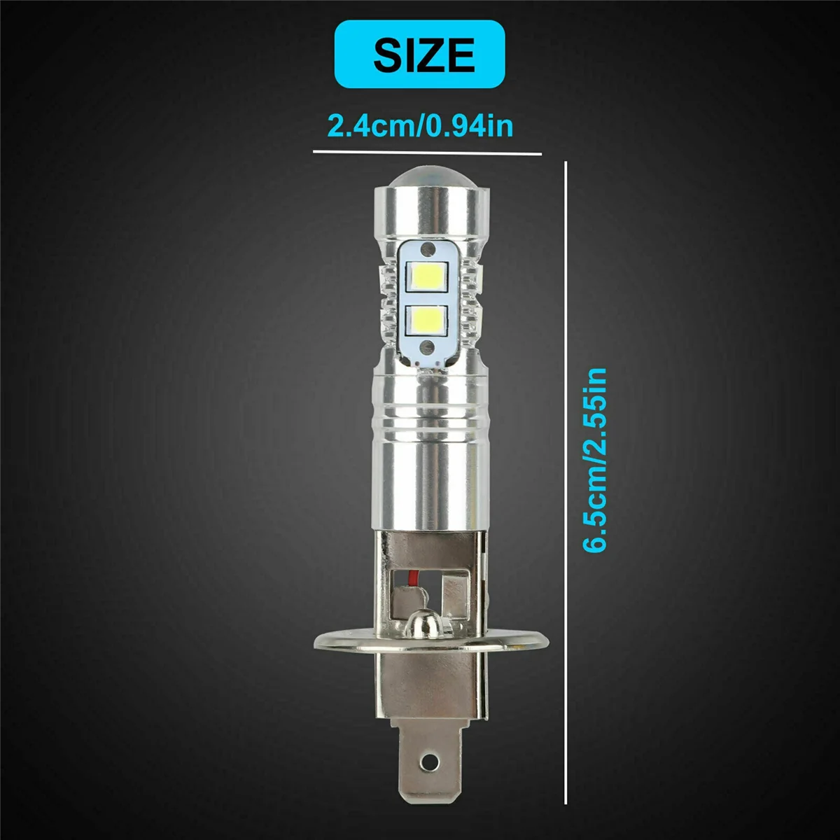 

8PCS H1 LED Headlight Fog Driving Light Bulbs 6000K Super White 200W
