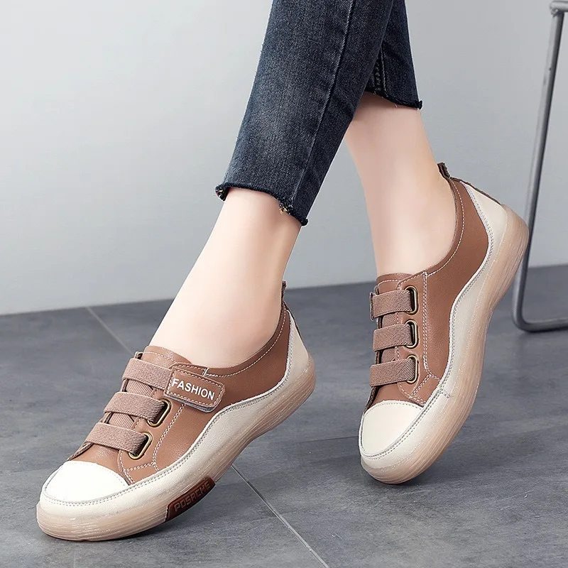 Женские кроссовки ручной работы из натуральной кожи на мягкой подошве обувь для