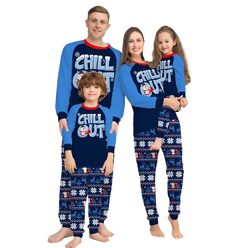 

New 2022 Mother Father Kids Christmas Matching Pajamas Set Elk Pattern Casual Loose 2 Pieces Suit Baby Rompers Xmas Family Look