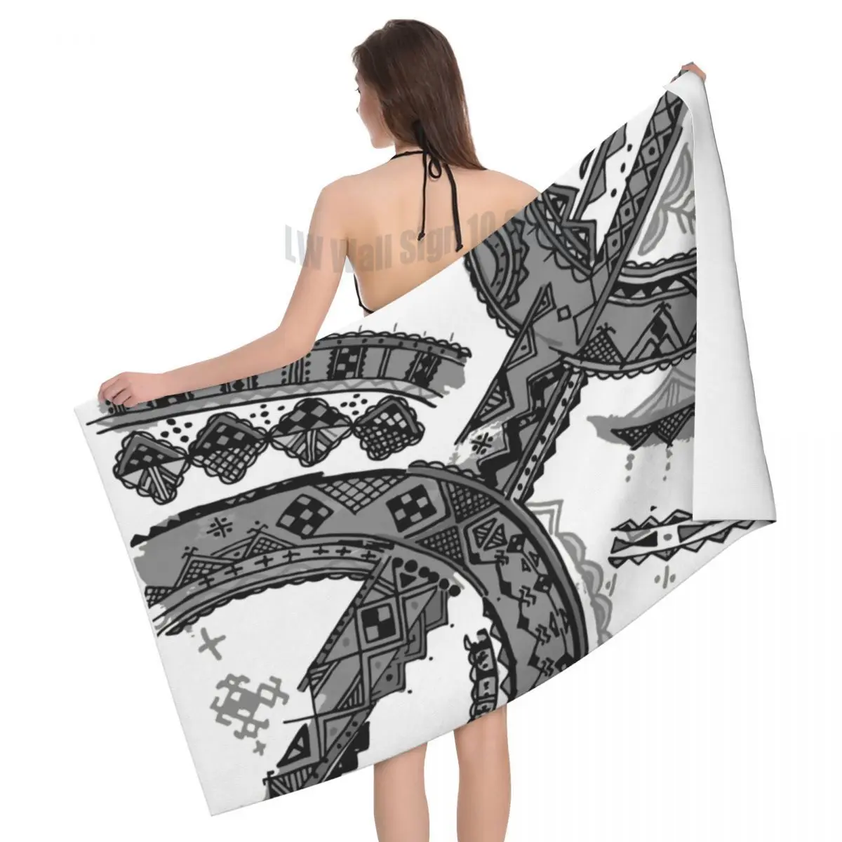 

Z Imazighen Beach Bath Towel Microfiber Berber Kabyle Carpet Pool Towels
