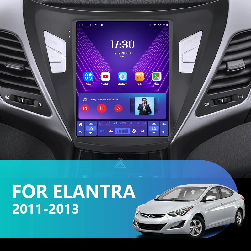 $119.13 Srnubi Android 11 Car Radio for Hyundai Elantra 2011-2013 Multimedia Video 2Din 4G Navigation Carplay Head Unit for Tesla Style