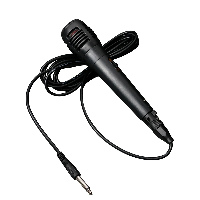 Professional Wired Dynamic Microphone Vocal Mic with XLR to 6.35mm Cable for Karaoke Recording